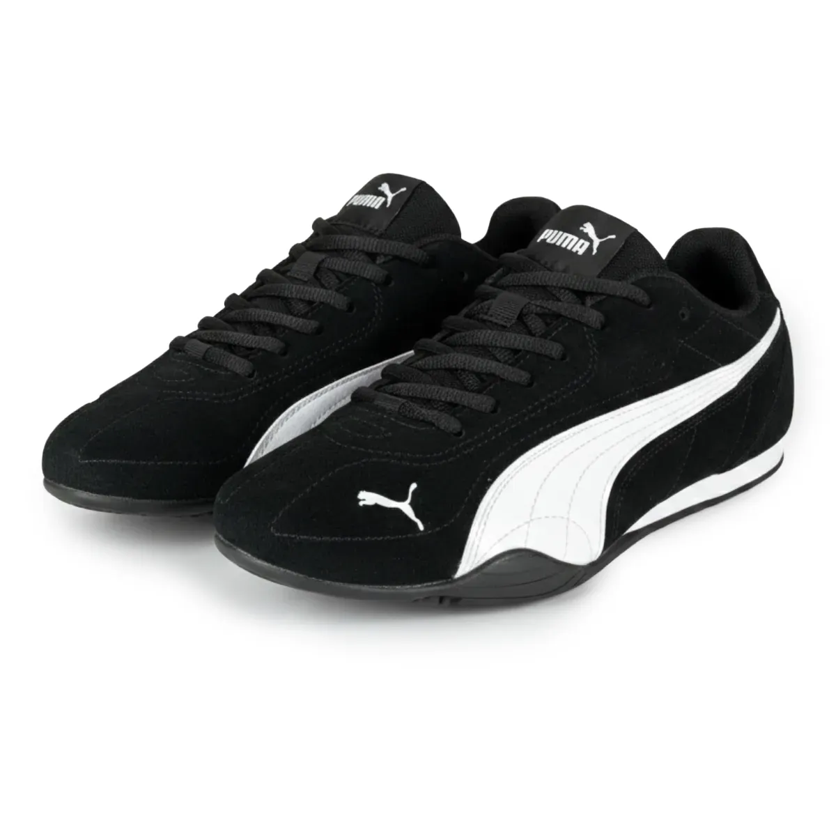 Tênis Puma Catch SD feminino preto, vista lateral esquerda para ajuste e conforto